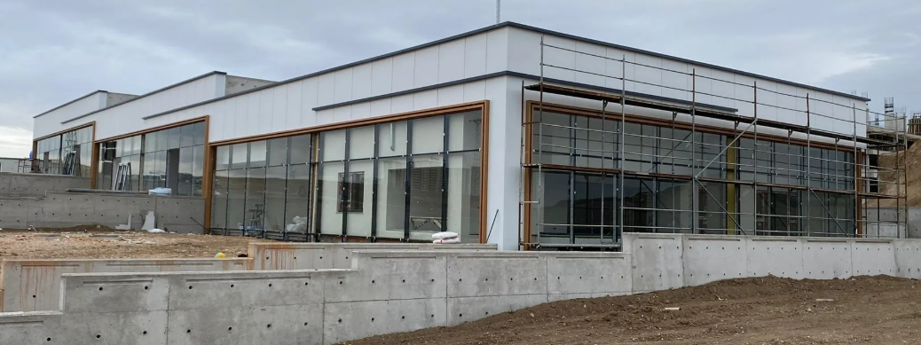 Large sliding doors to patio