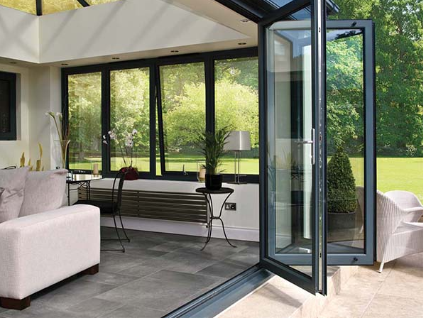 Commercial lobby storefront